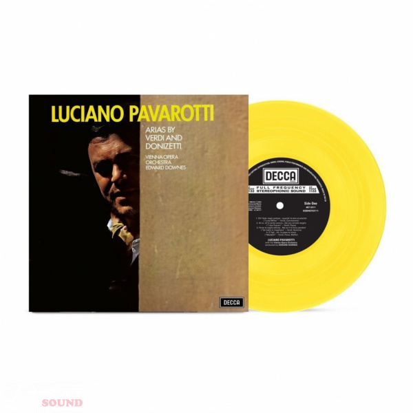 Luciano Pavarotti Arias by Verdi and Donizetti LP Yellow Limited