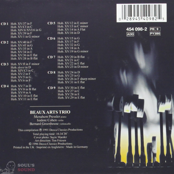 Beaux Arts Trio Haydn: Complete Piano Trios 9 CD