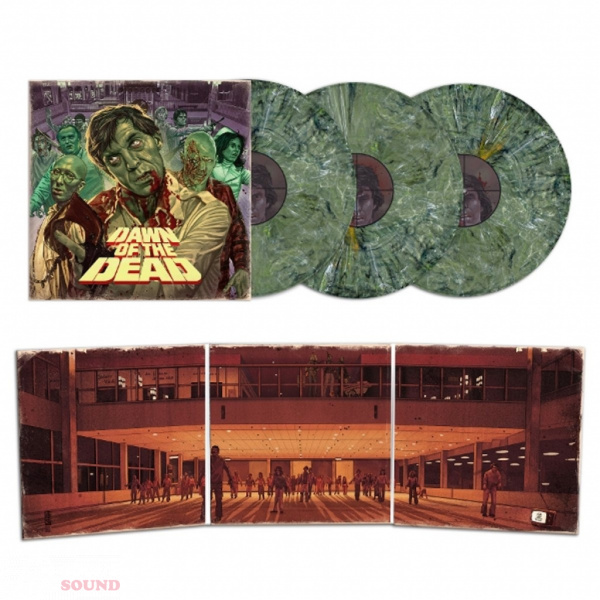 Original Soundtrack Dawn Of The Dead (Library Cues) 3 LP Green White Marbled + Booklet