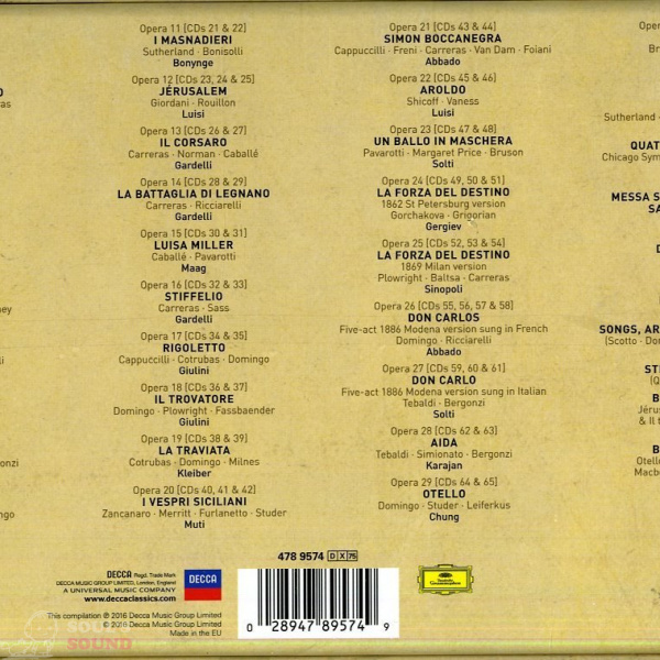 Verdi - The Complete Works 75 CD
