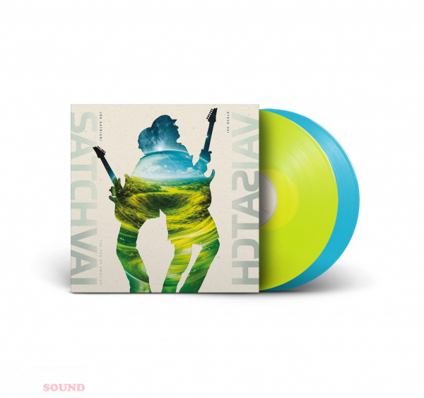 SatchVai (Joe Satriani & Steve Vai) The Sea Of Emotion 2 LP Limited Transparent Neon Yellow & Transparent Turquoise