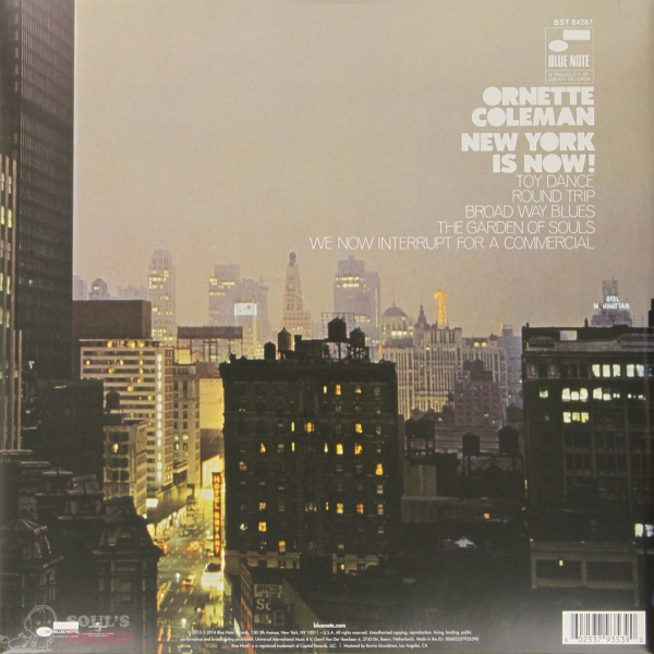 Ornette Coleman New York Is Now! LP