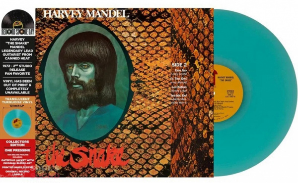 Harvey Mandel The Snake LP Translucent Turquoise RSD Limited