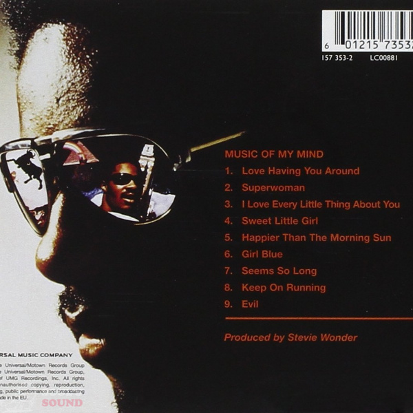 Stevie Wonder Music Of My Mind CD