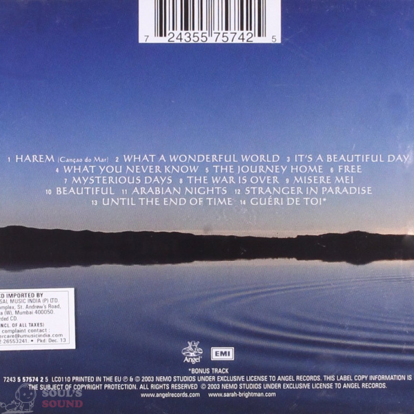 Sarah Brightman Harem CD