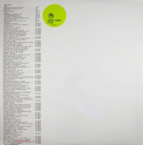 APHEX TWIN SYRO 3 LP